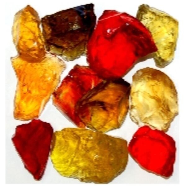 American Specialty Glass Recycled Chunky Glass Sunshine Mix - Medium - 0.5-1 in. - 1 lbs LSUNSHIM-1 - main